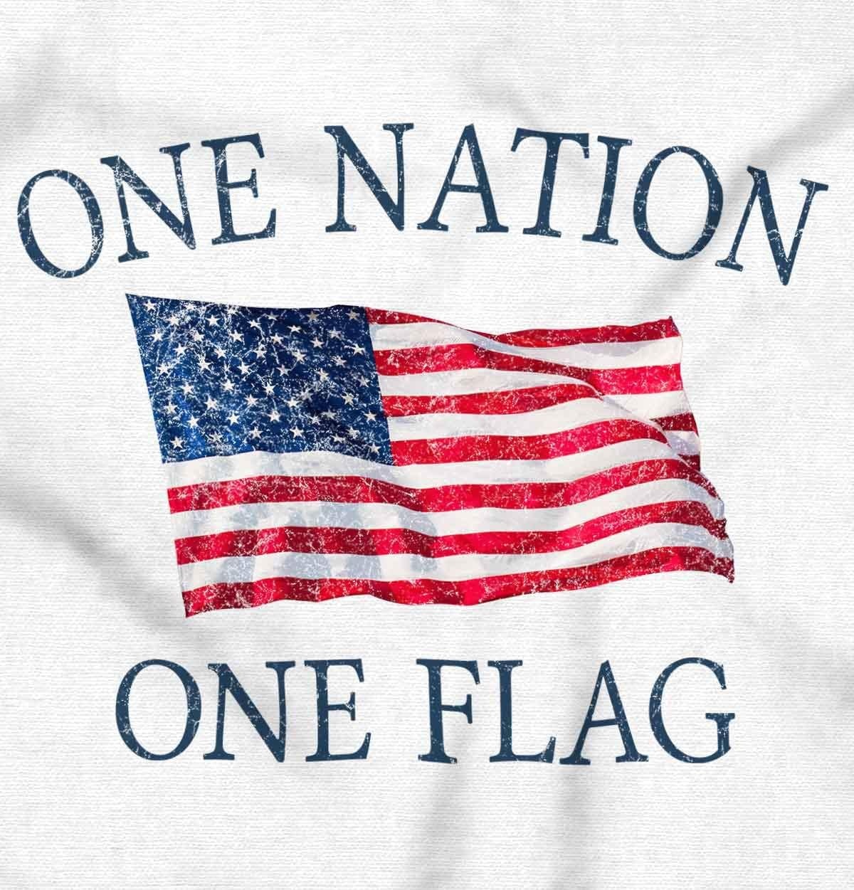image:imageClassic Teaze One Nation Distressed Flag USA Pride Zip Up Hoodie Mens WomensWhite