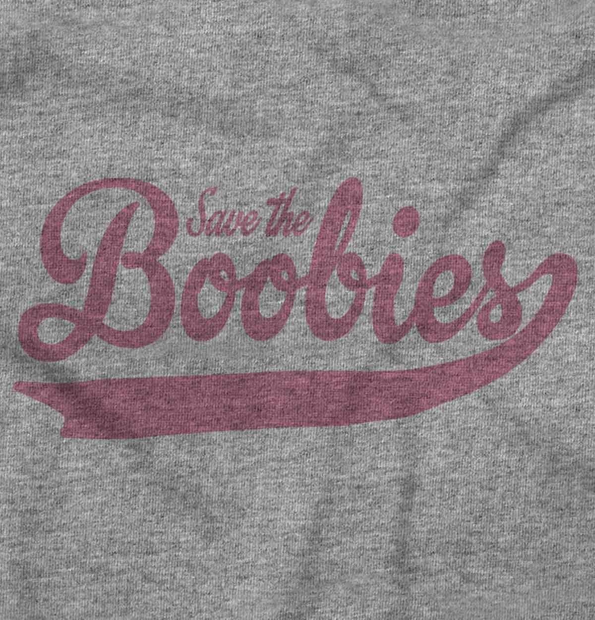 image:imageClassic Teaze Save the Boobies Breast Cancer Aware Hoodie Sweatshirt WomenSport Grey