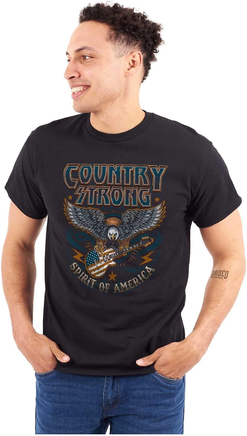 image:imageSpirit of American Flag Eagle Strong Graphic T Shirt Men or WomenBlack