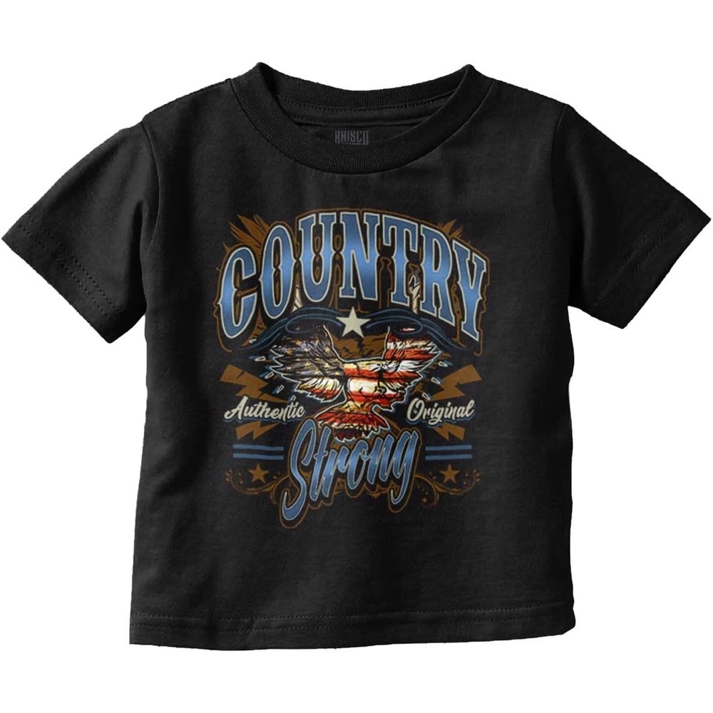image:imageAmerican Flag Bald Eagle Western Toddler Boy Girl T ShirtBlack