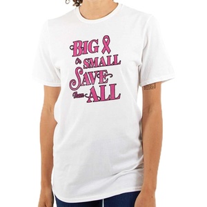 Save Them All Breast Cancer Awareness Womens Graphic T Shirt Tees(White)