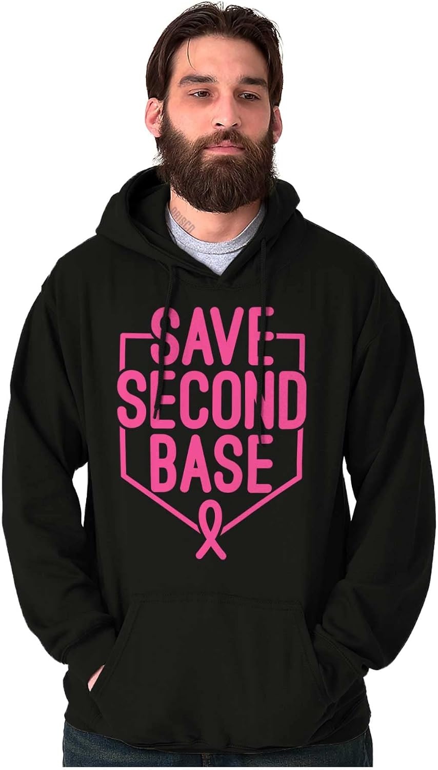 image:imageBreast Cancer Awareness Save Second Hoodie Sweatshirt Women MenBlack