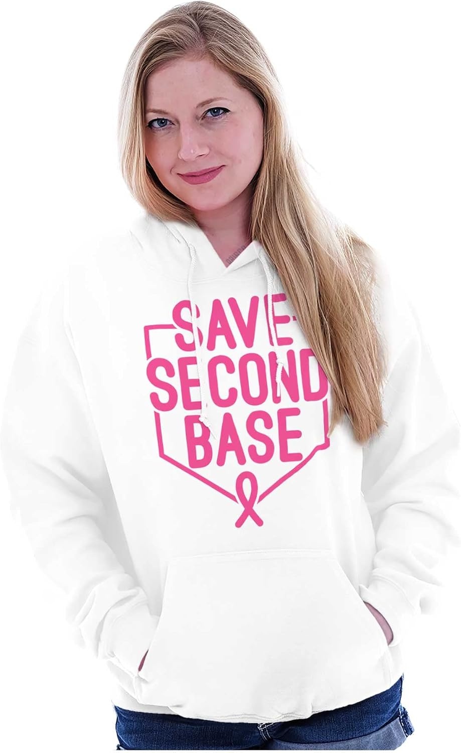 image:imageBreast Cancer Awareness Save Second Hoodie Sweatshirt Women MenWhite