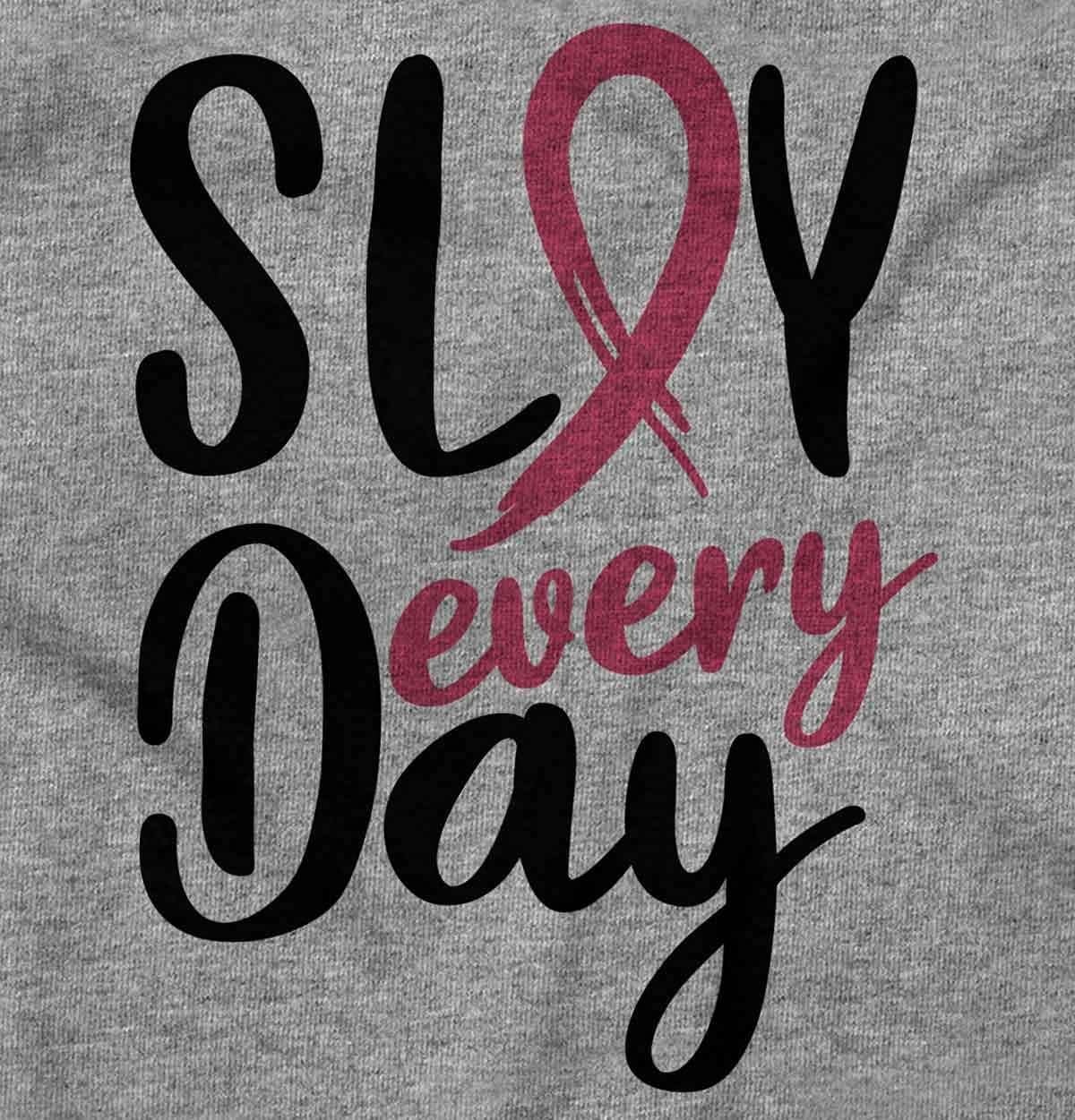 image:imageBreast Cancer Survivor Slay Every Day Hoodie Sweatshirt WomenSport Grey