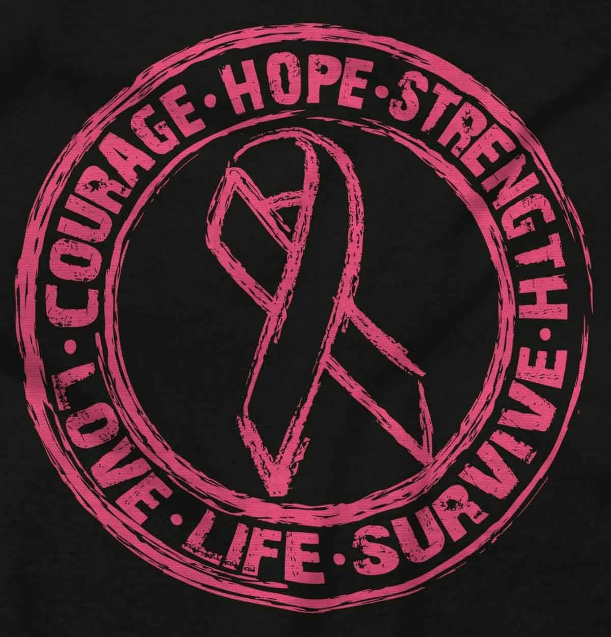 image:imageClassic Teaze Courage Strength Love Life Support Hoodie Sweatshirt WomenBlack