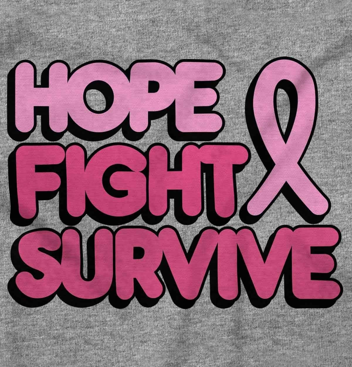 image:imageHope Fight Survive Breast Cancer Hoodie Sweatshirt WomenSport Grey