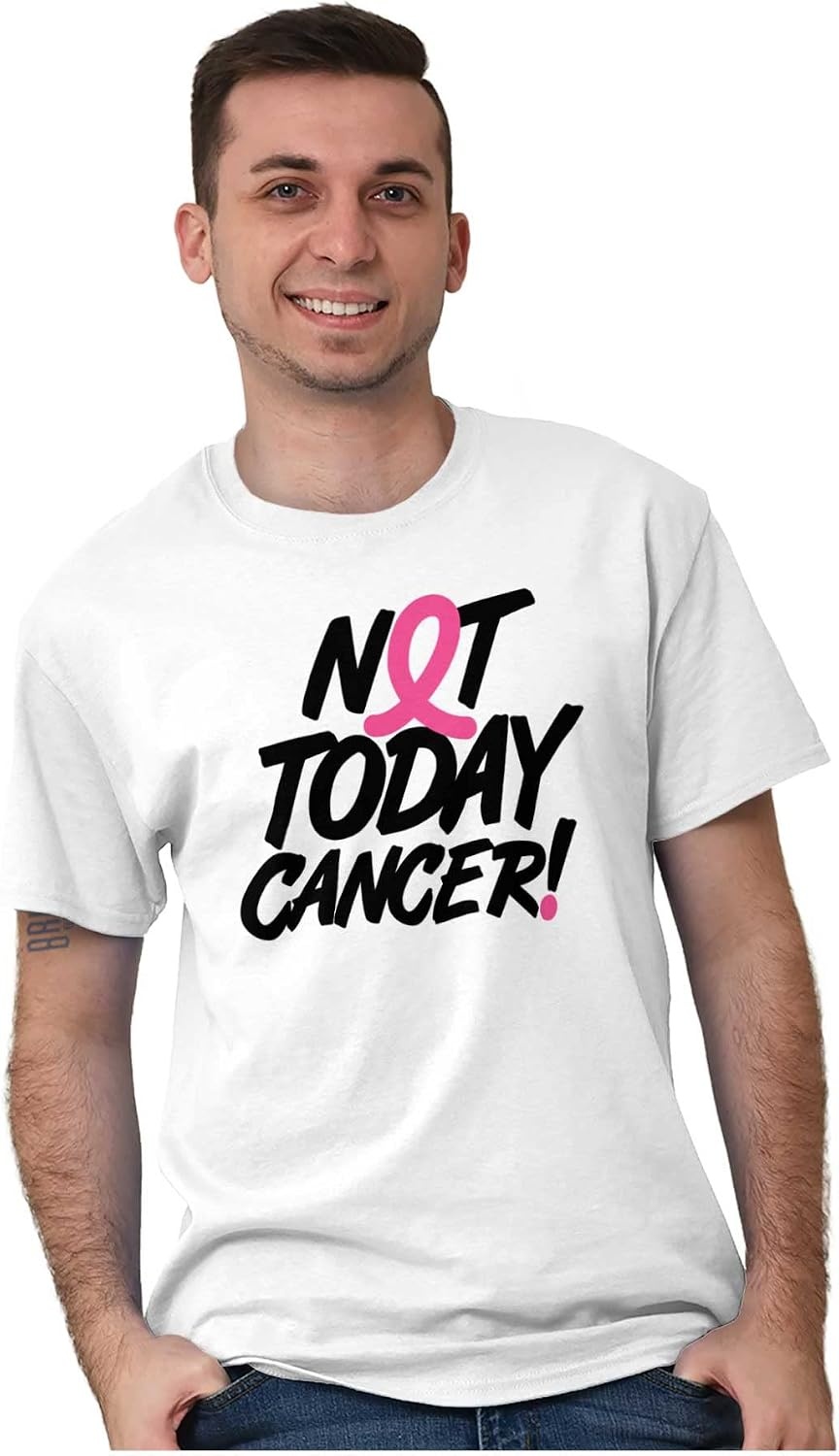 image:imageNot Today Breast Cancer Awareness BCA Womens Graphic T Shirt TeesWhite