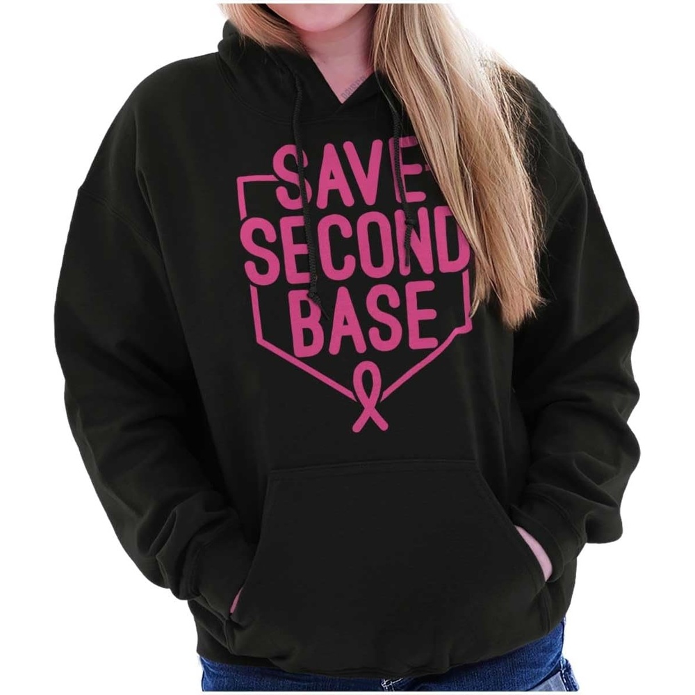image:imageBreast Cancer Awareness Save Second Hoodie Sweatshirt Women MenBlack
