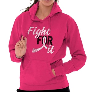 Classic Teaze Fight For It Breast Cancer Aware Pink Hoodie Sweatshirt Women