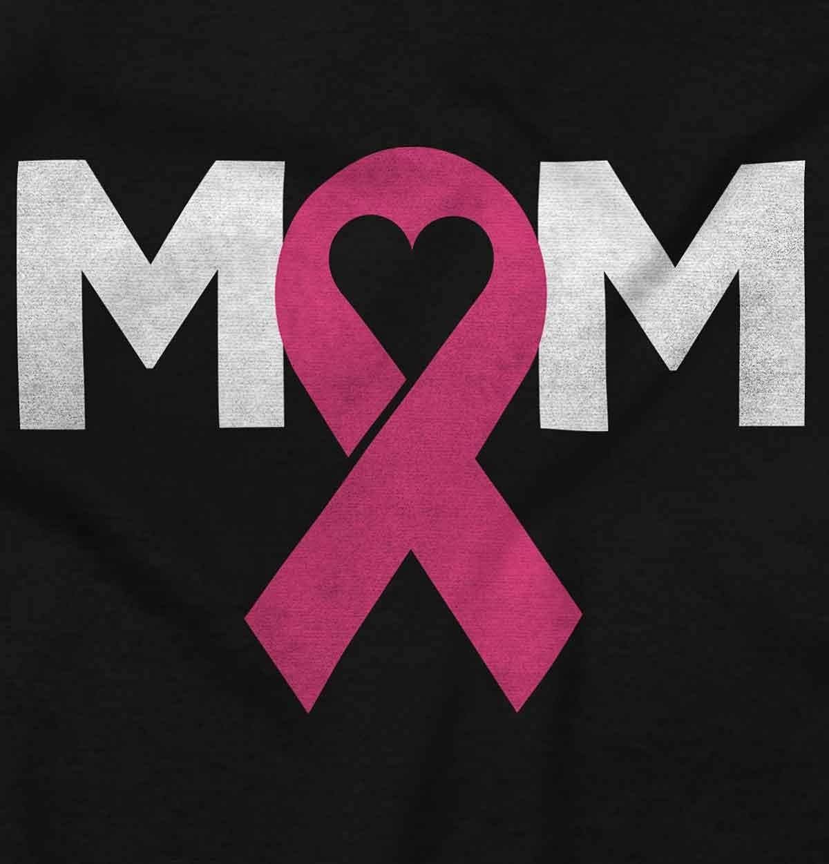 image:imageBreast Cancer Awareness Mom Fighter Womens Graphic T Shirt TeesBlack