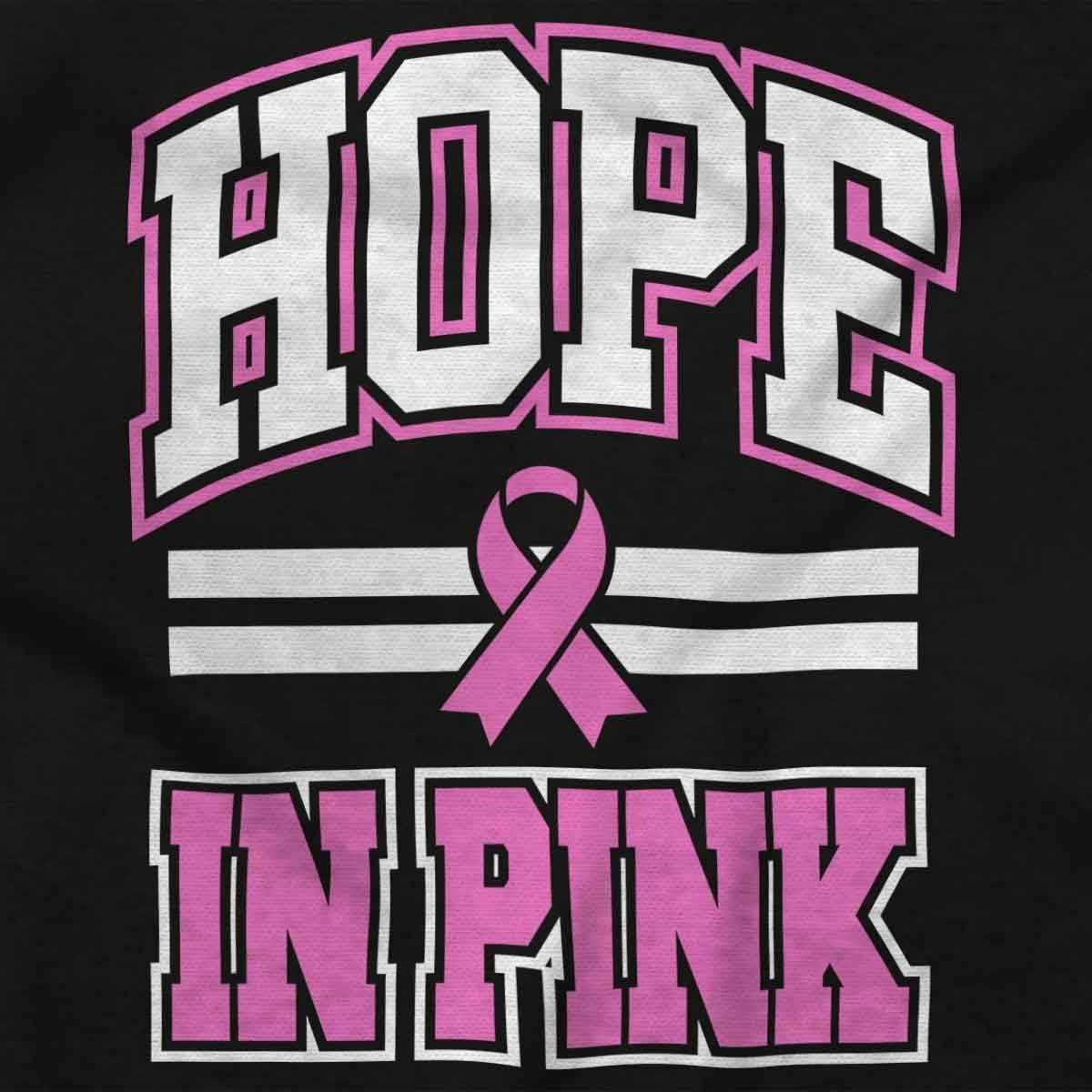 image:imageBreast Cancer Hope in Pink Ribbon Womens Slim Fit Graphic TeeBlack