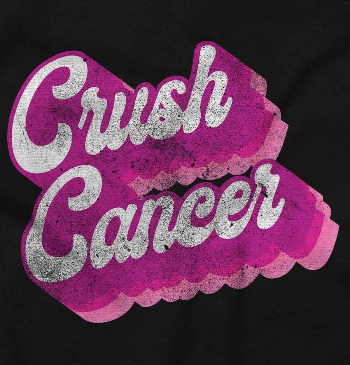 image:imageBrisco Brands Breast Cancer Awareness Crush Cancer Women Crewneck SweatshirtBlack