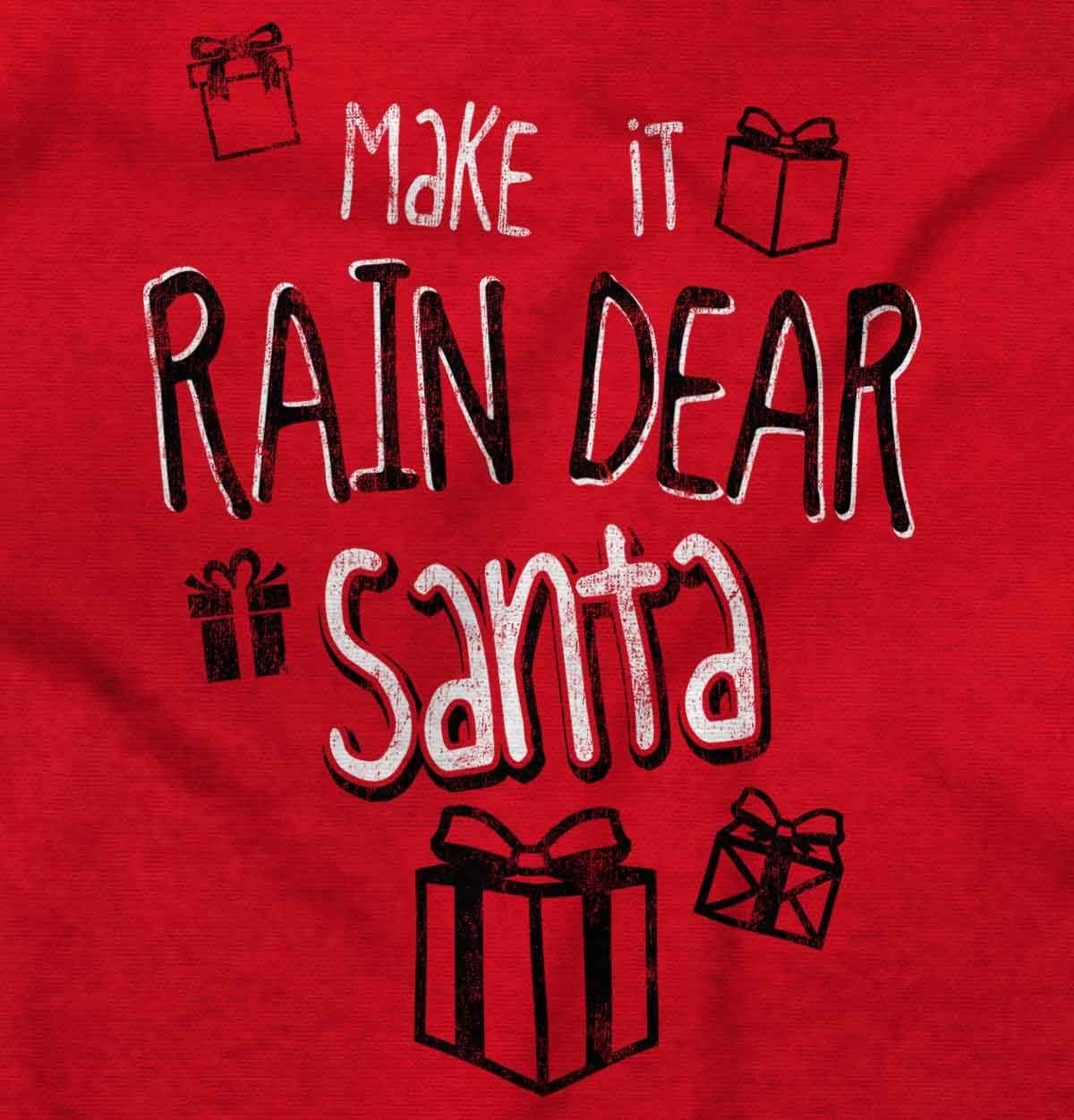image:imageBrisco Brands Christmas Make It Rain Dear Santa Sweatshirt for Men or WomenRed