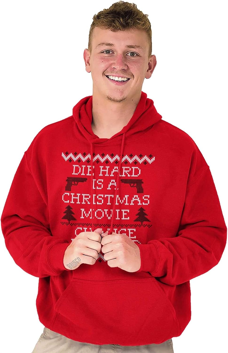 image:imageBrisco Brands Christmas Movie Change My Mind Hoodie Sweatshirt Women MenRed