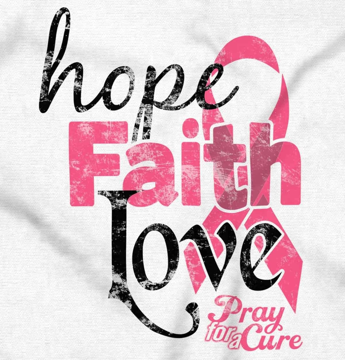 image:imageClassic Teaze Hope Faith Love Breast Cancer Support Hoodie Sweatshirt WomenWhite