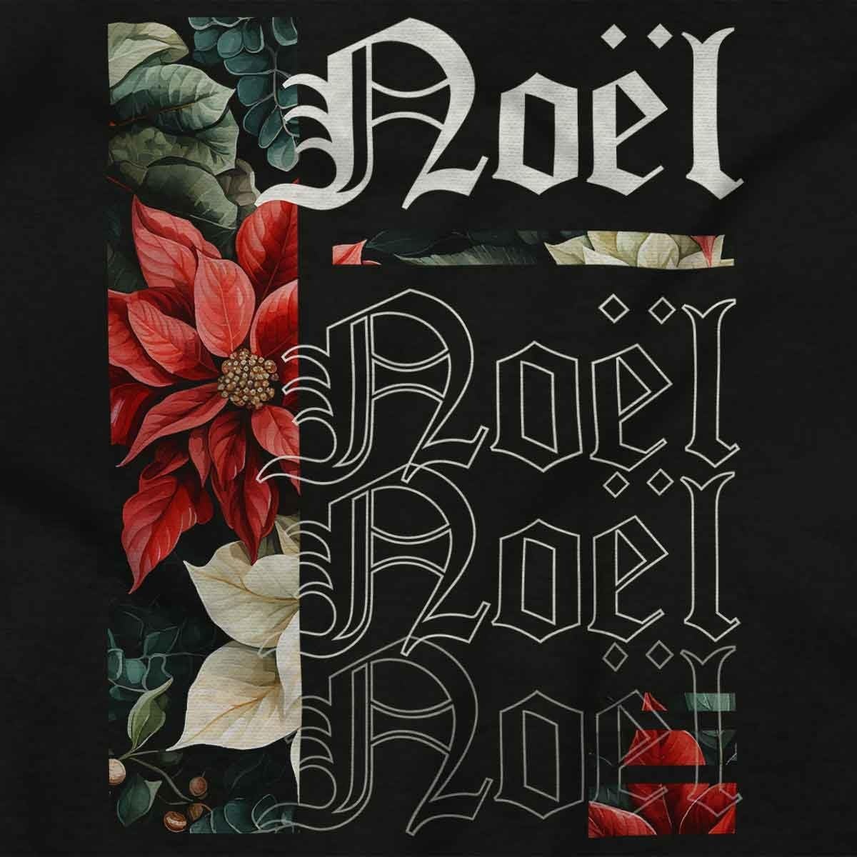 image:imagePoinsettia Christmas Flower Noel Graphic T Shirt Men or WomenBlack