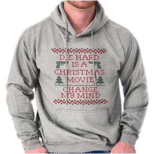 Brisco Brands Christmas Movie Change My Mind Hoodie Sweatshirt Women Men(Sport Grey)