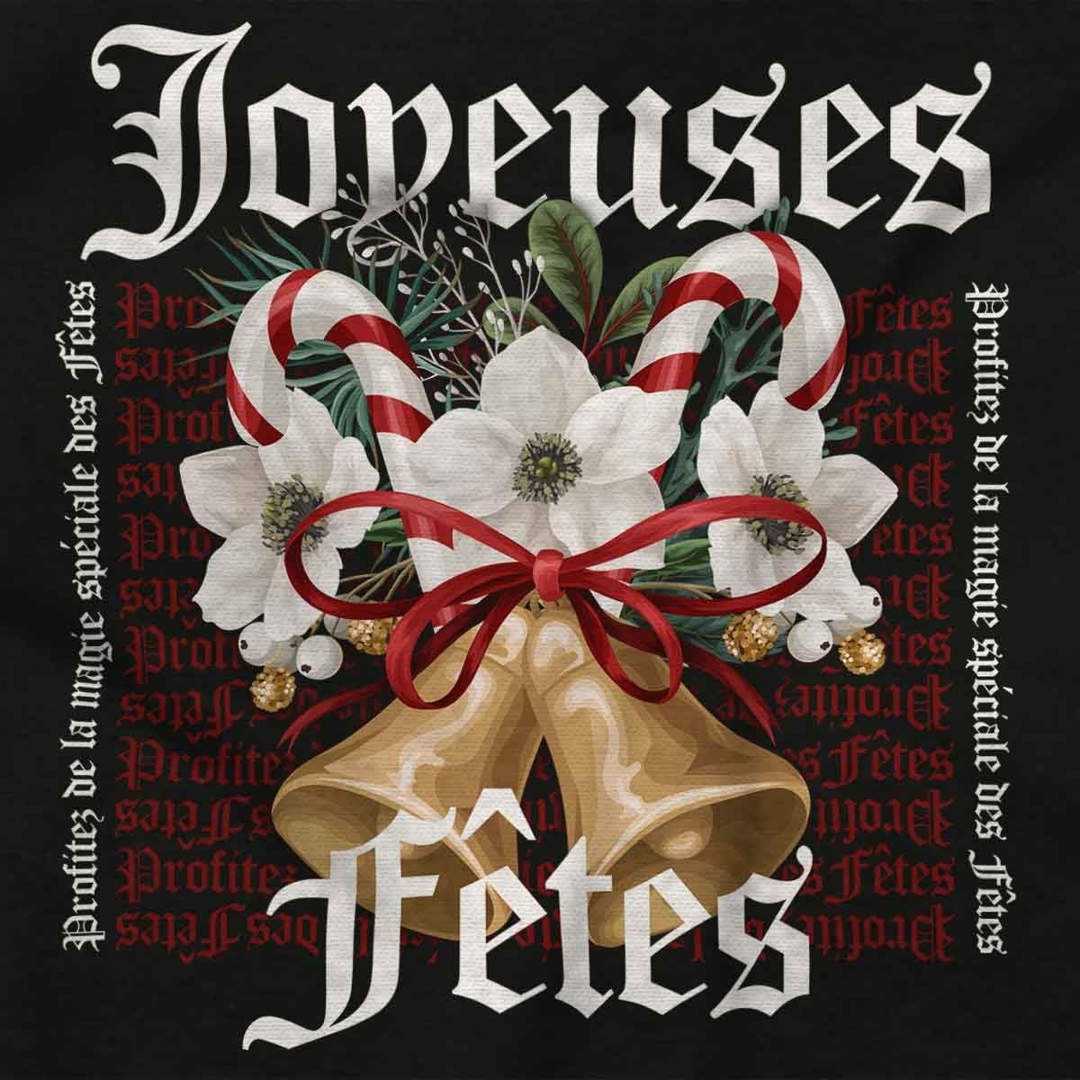 image:imageBrisco Brands Christmas Bells Joyeuses Fetes Baby Romper Boys or GirlsBlack