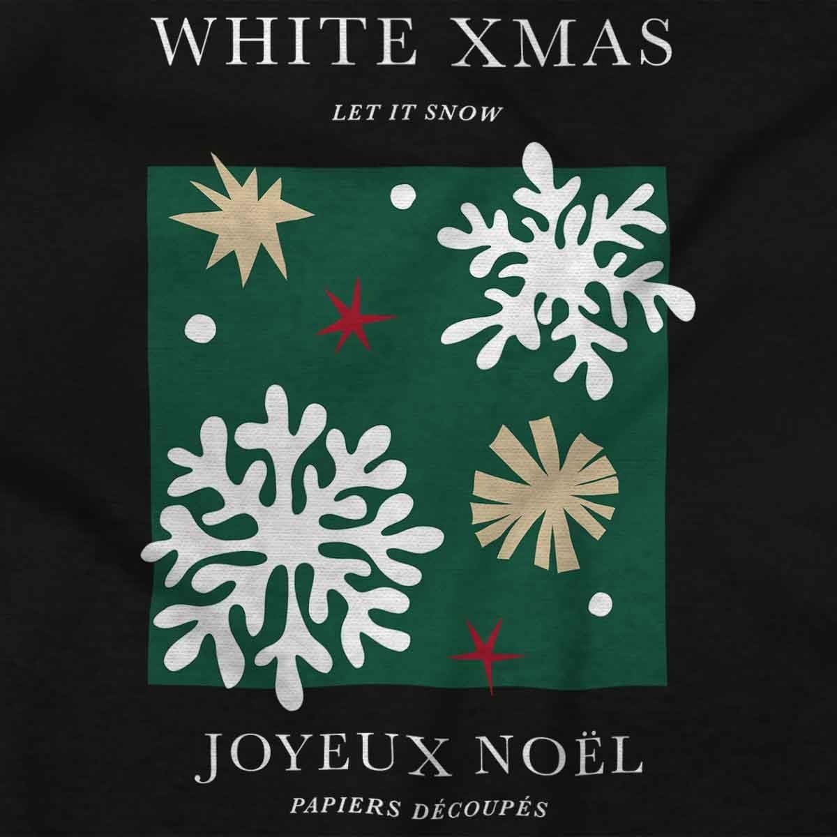 image:imageBrisco Brands Christmas White Xmas Let It Snow Baby Romper Boys or GirlsBlack