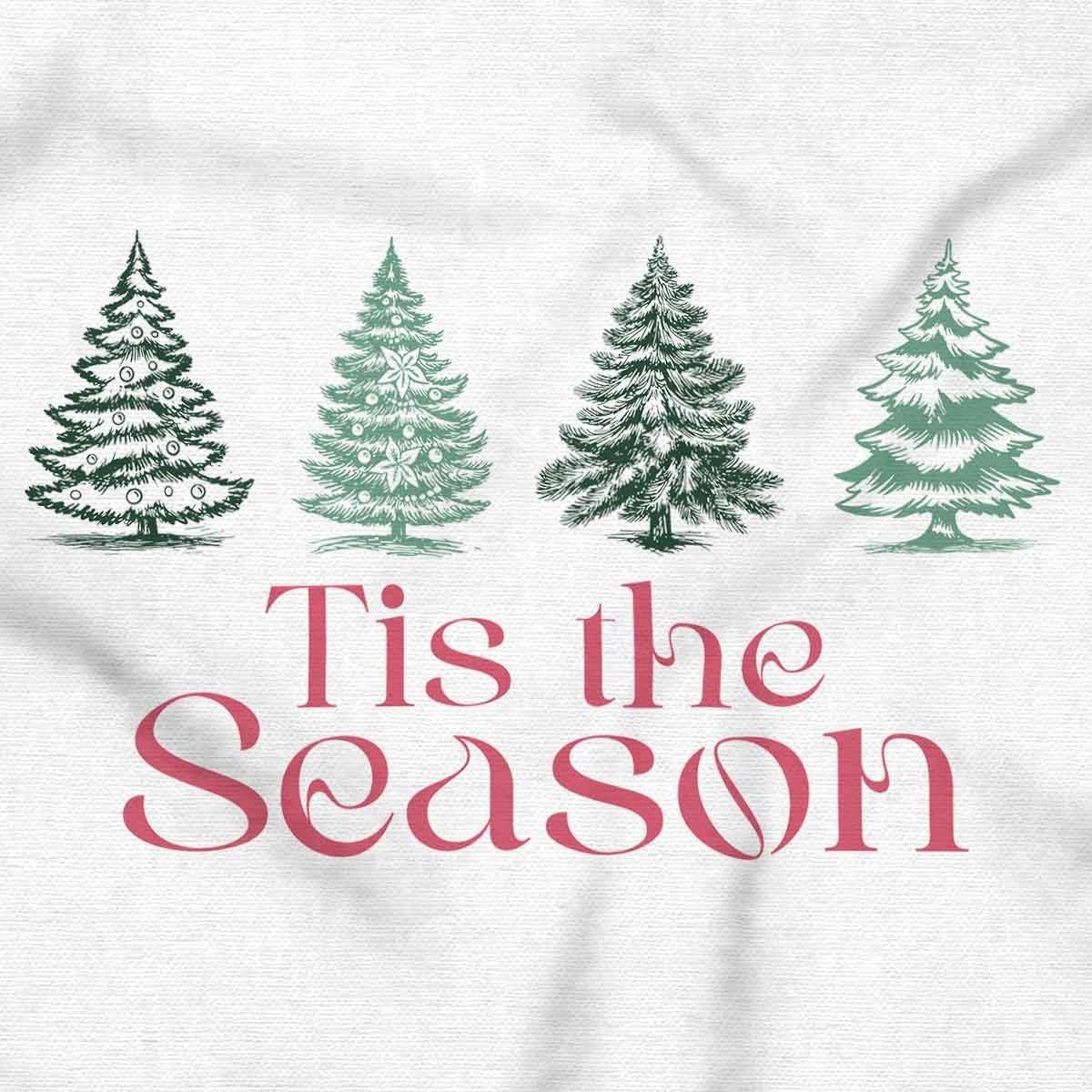 image:imageBrisco Brands Classic Christmas Tree Tis The Season Baby Romper Boys or GirlsWhite