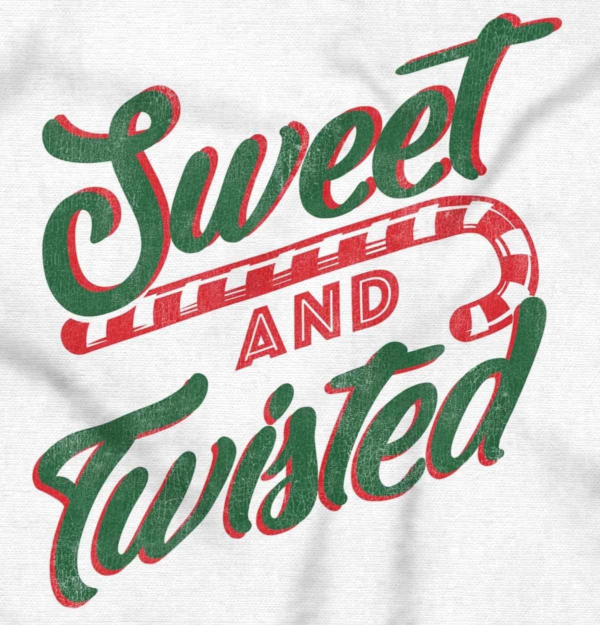 image:imageBrisco Brands Sweet Twisted Christmas Candy Cane Hoodie Sweatshirt WomenWhite