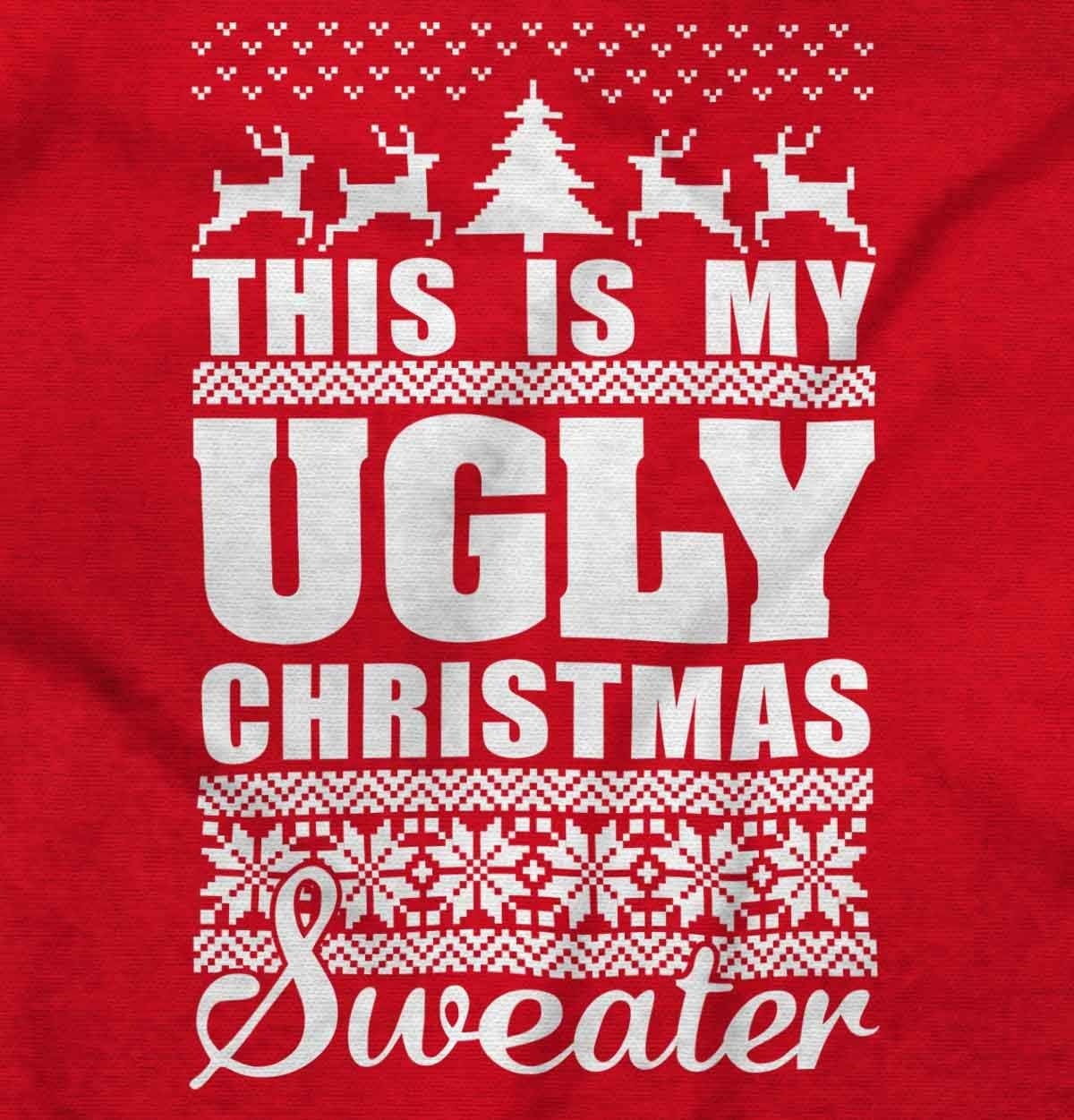 image:imageBrisco Brands This is My Ugly Christmas Sweater Long Sleeve Tshirt Men WomenRed