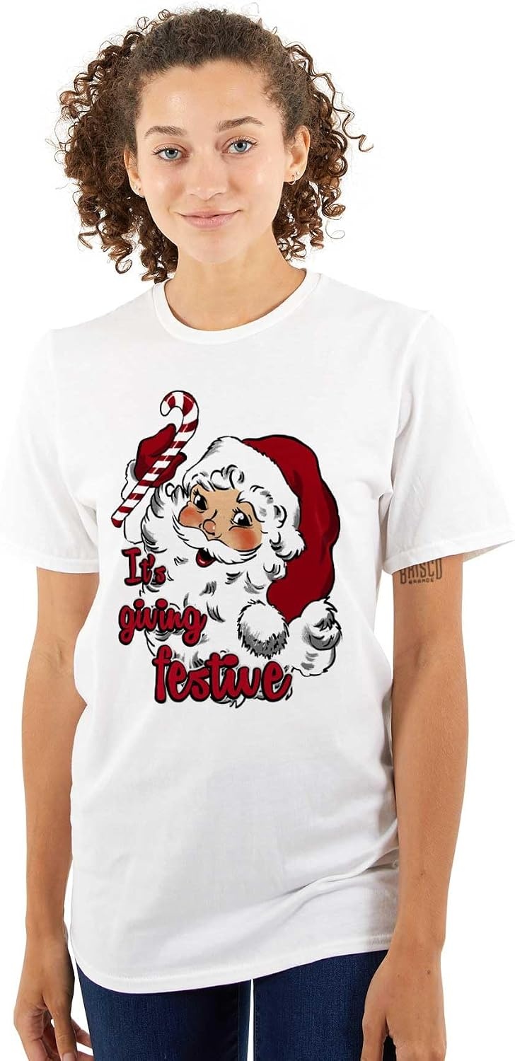 image:imageChristmas Santa Its Giving Festive Graphic T Shirt Men or WomenWhite