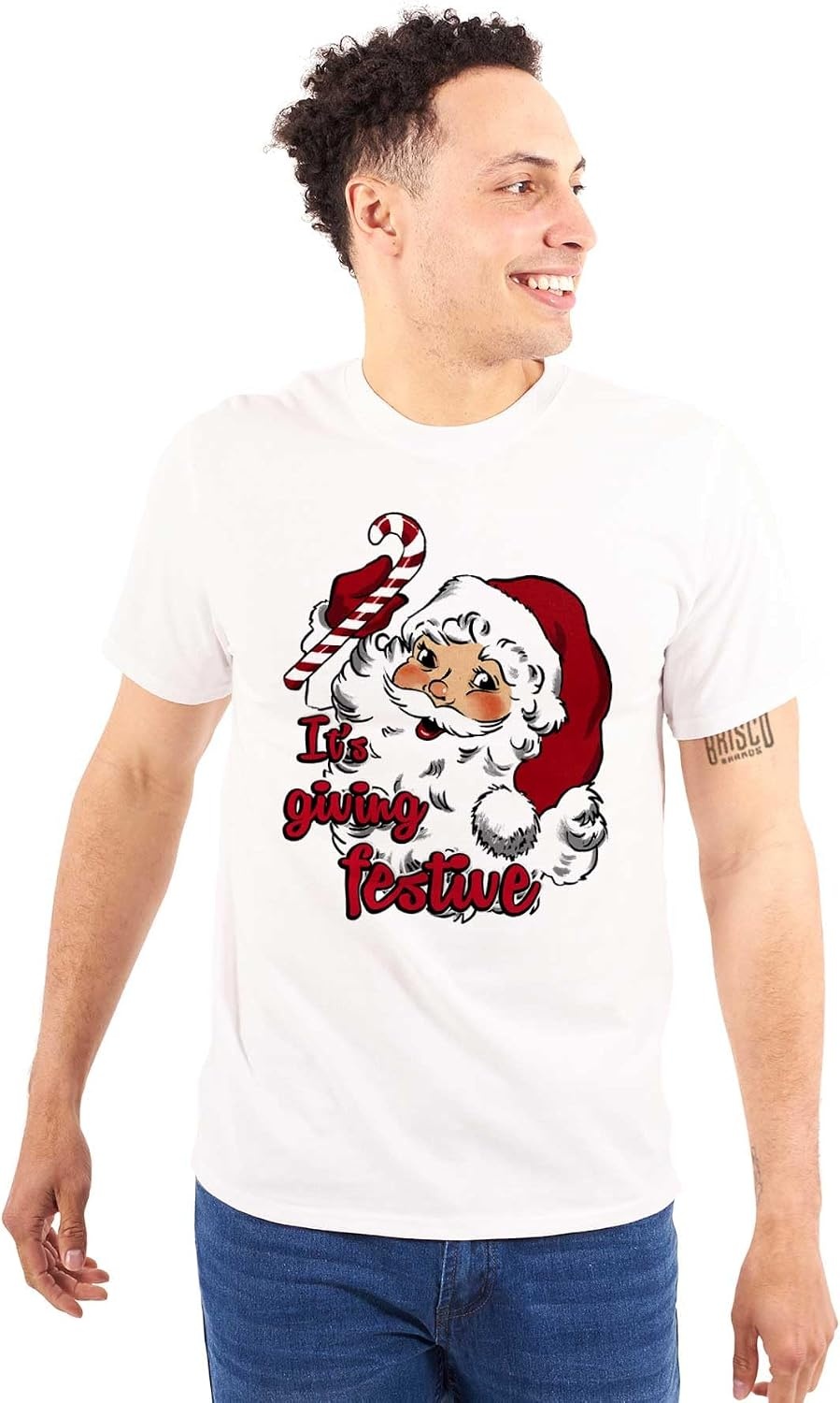 image:imageChristmas Santa Its Giving Festive Graphic T Shirt Men or WomenWhite