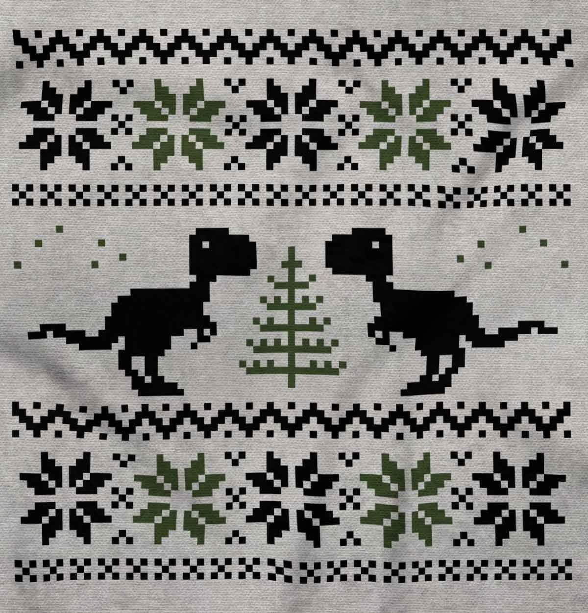 image:imageChristmas TRex Dinosaur Party Long Sleeve Tshirt Men WomenSport Grey
