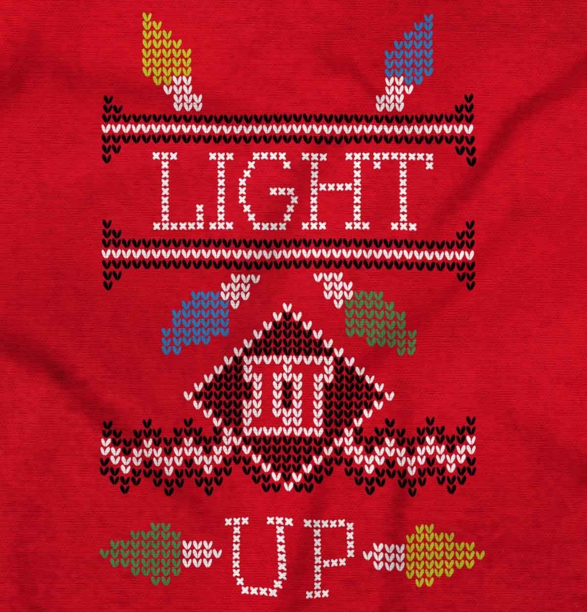 image:imageClassic Teaze Ugly Christmas Pattern Light it Up Hoodie Sweatshirt Women MenLight It Up