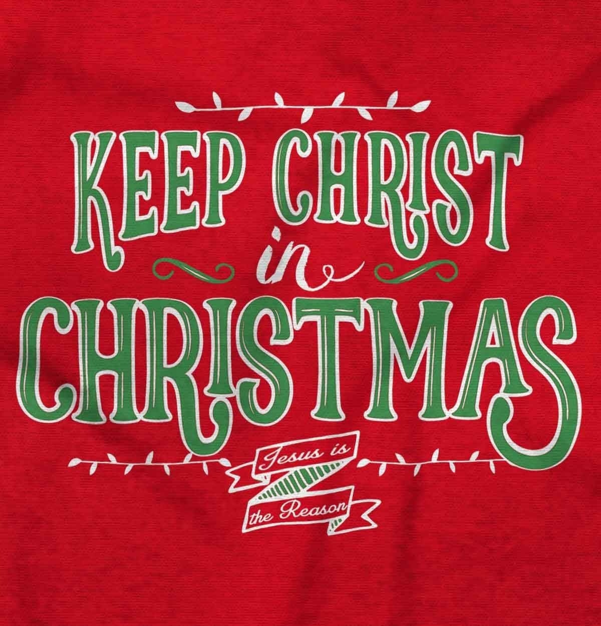image:imageKeep Christ in Christmas Jesus Reason Long Sleeve Tshirt Men WomenRed