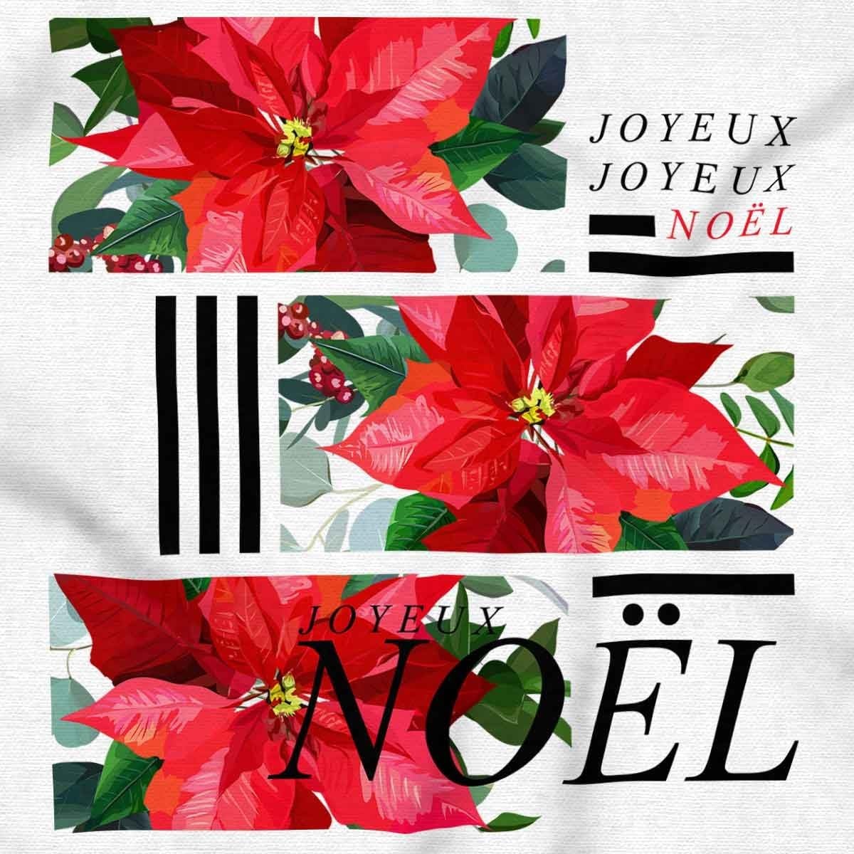 image:imageNoel Poinsettia Christmas Flower Graphic T Shirt Men or WomenWhite