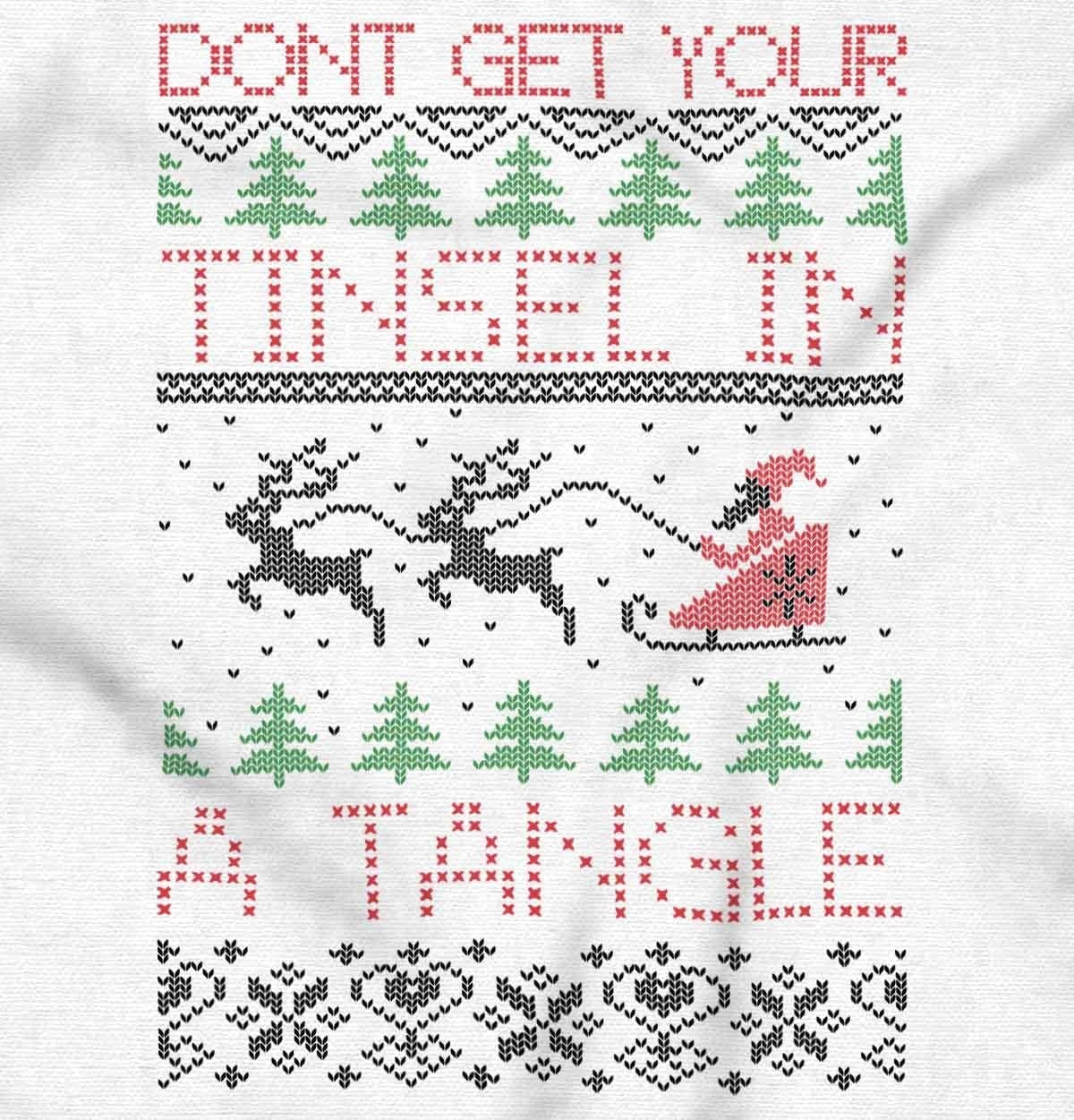 image:imageXmas Dont Get Tinsel in a Tangle Long Sleeve Tshirt Men WomenWhite