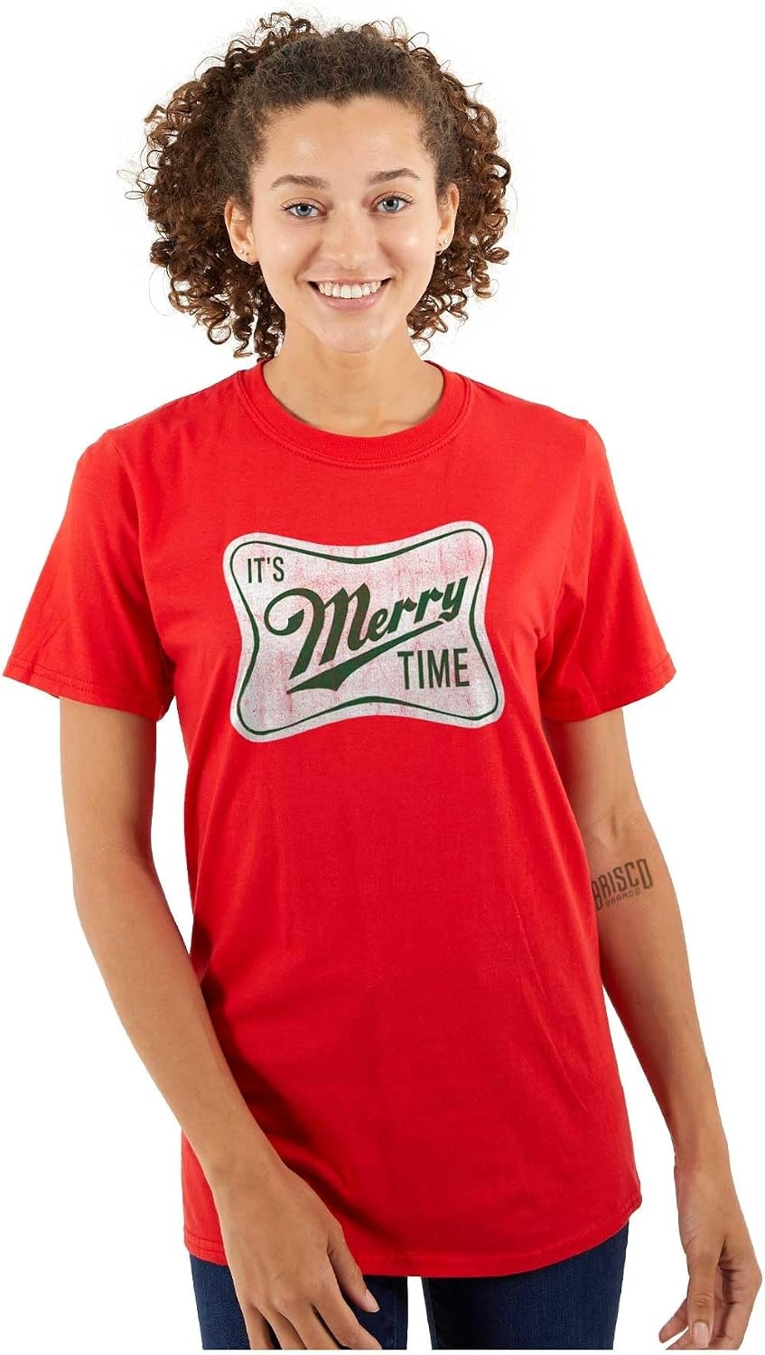 image:imageXmas Its Merry Time Christmas Graphic T Shirt Men or WomenRed