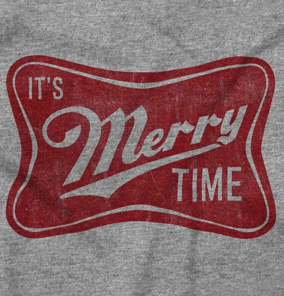 image:imageXmas Its Merry Time Christmas Graphic T Shirt Men or WomenSport Grey
