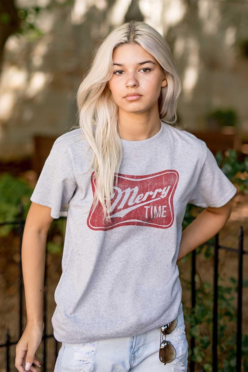 image:imageXmas Its Merry Time Christmas Graphic T Shirt Men or WomenSport Grey
