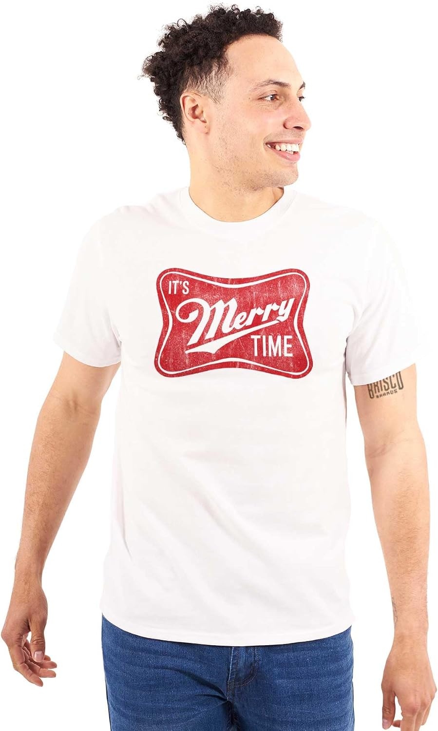 image:imageXmas Its Merry Time Christmas Graphic T Shirt Men or WomenWhite