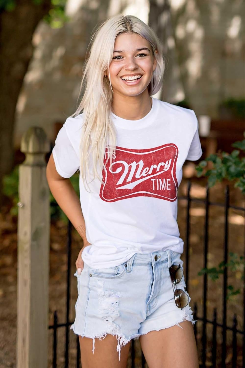 image:imageXmas Its Merry Time Christmas Graphic T Shirt Men or WomenWhite