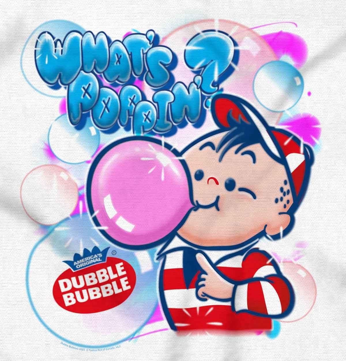 image:imageBrisco Brands Airbrushed Dubble Bubble Whats Poppin Sweatshirt for Men or WomenWhite