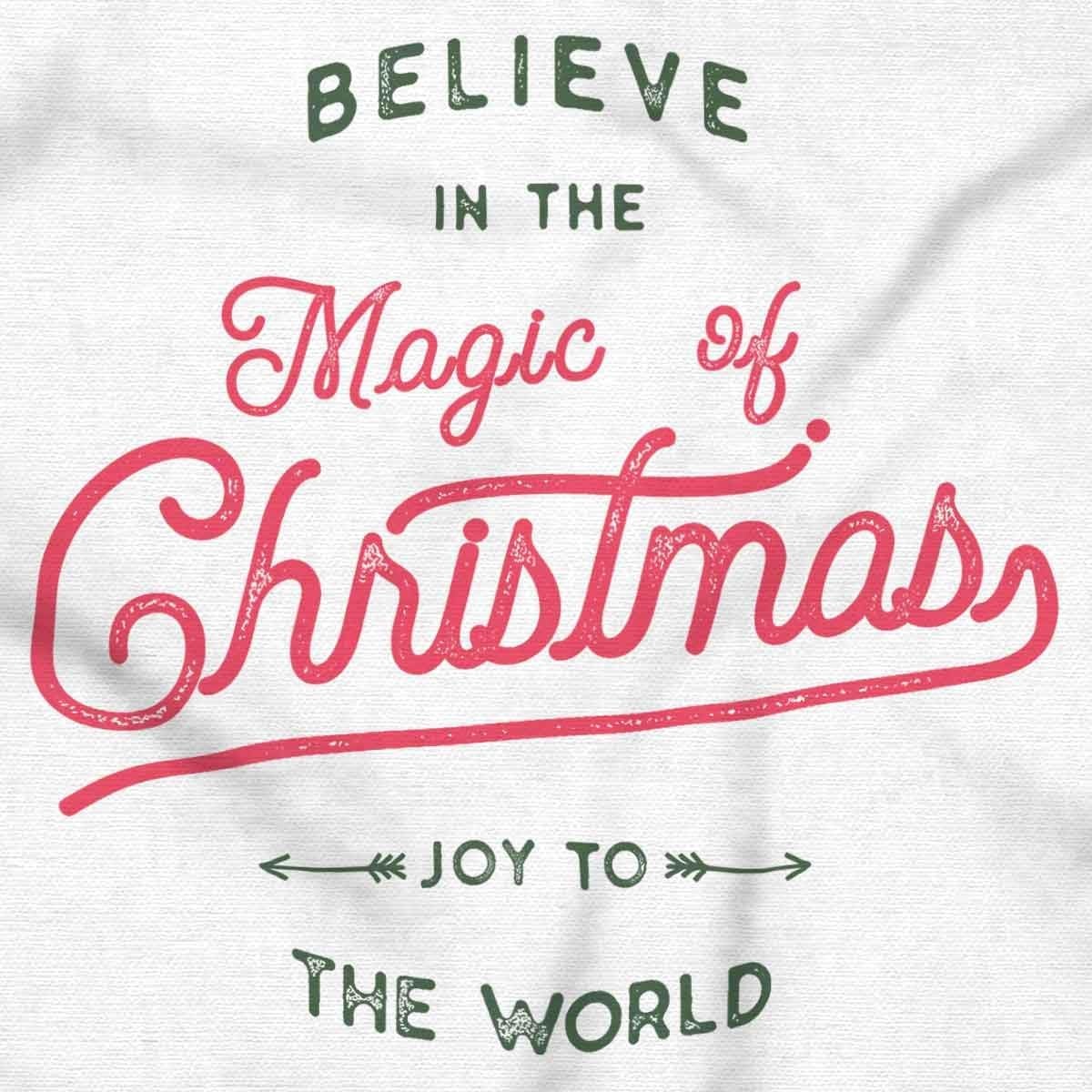 image:imageBrisco Brands Believe in the Magic of Christmas Sweatshirt for Men or WomenWhite