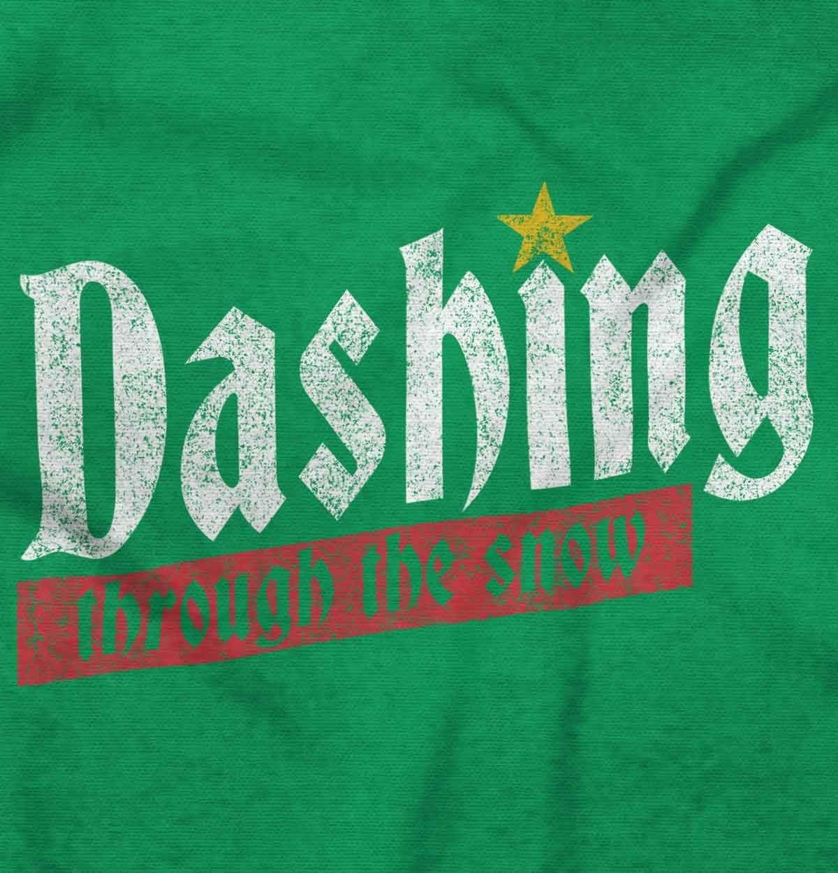 image:imageBrisco Brands Christmas Dashing Through The Snow Graphic T Shirt Men or Women