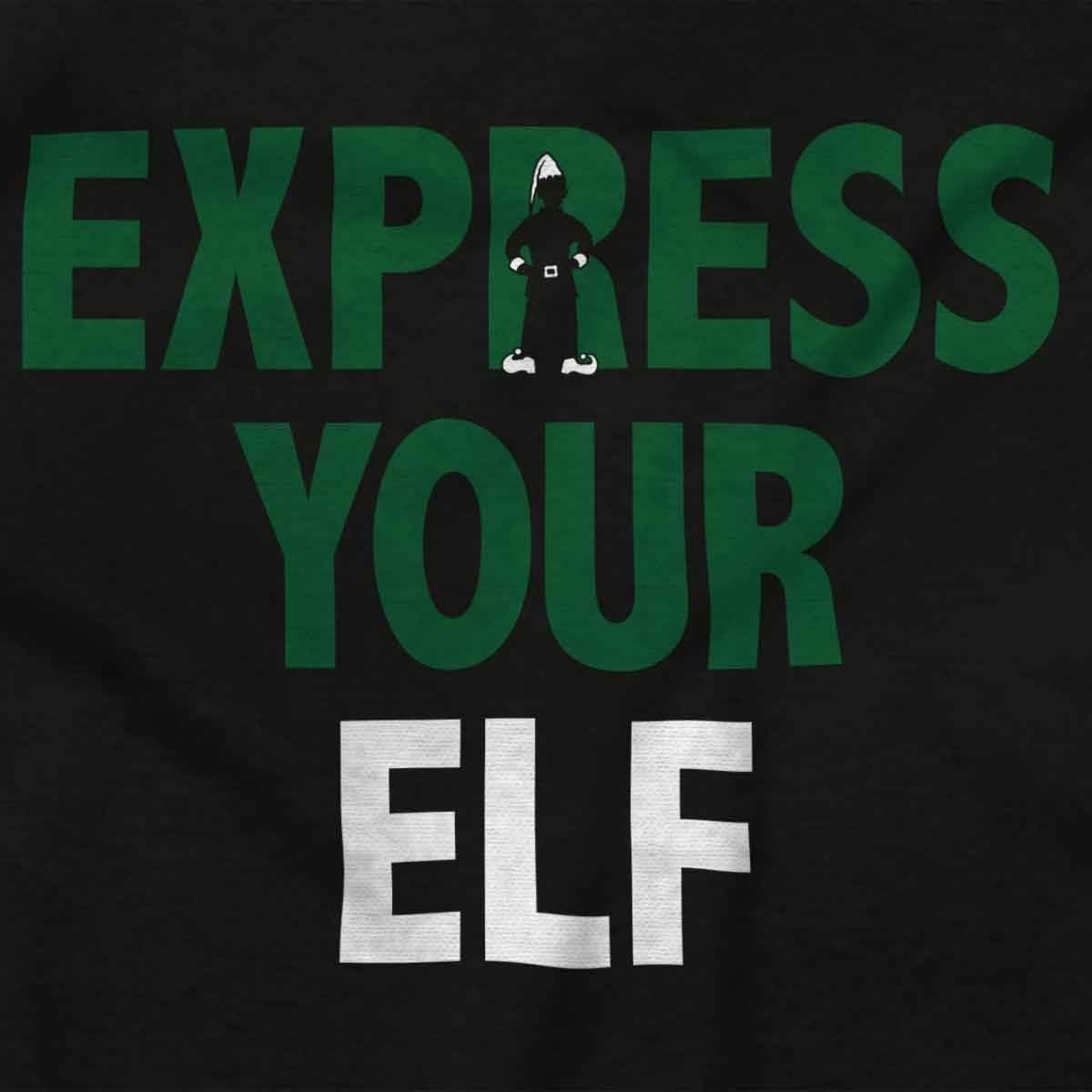 image:imageBrisco Brands Christmas Express Your Elf Xmas Baby Romper Boys or GirlsBlack