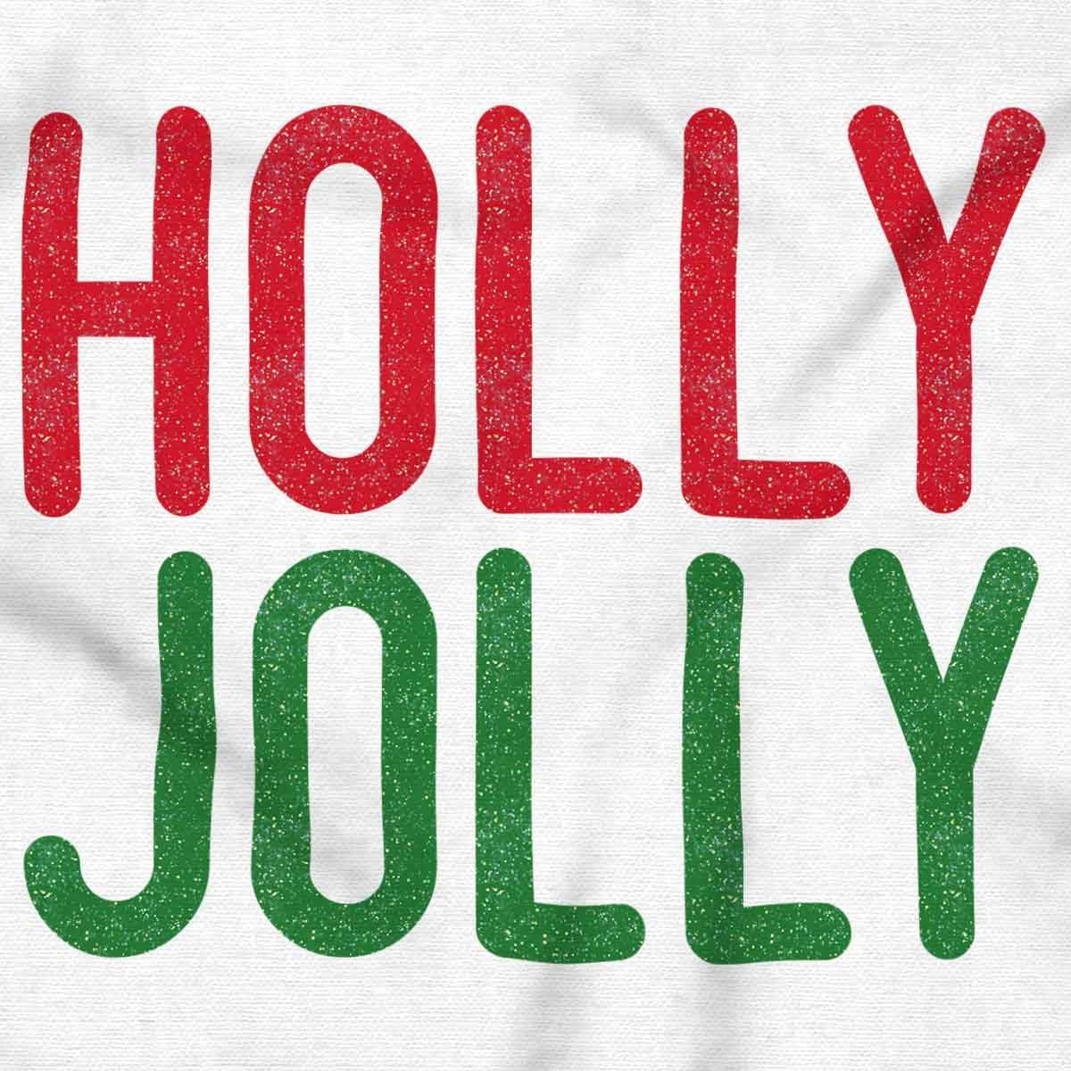 image:imageBrisco Brands Christmas Saying Holly Jolly Xmas Sweatshirt for Men or WomenWhite
