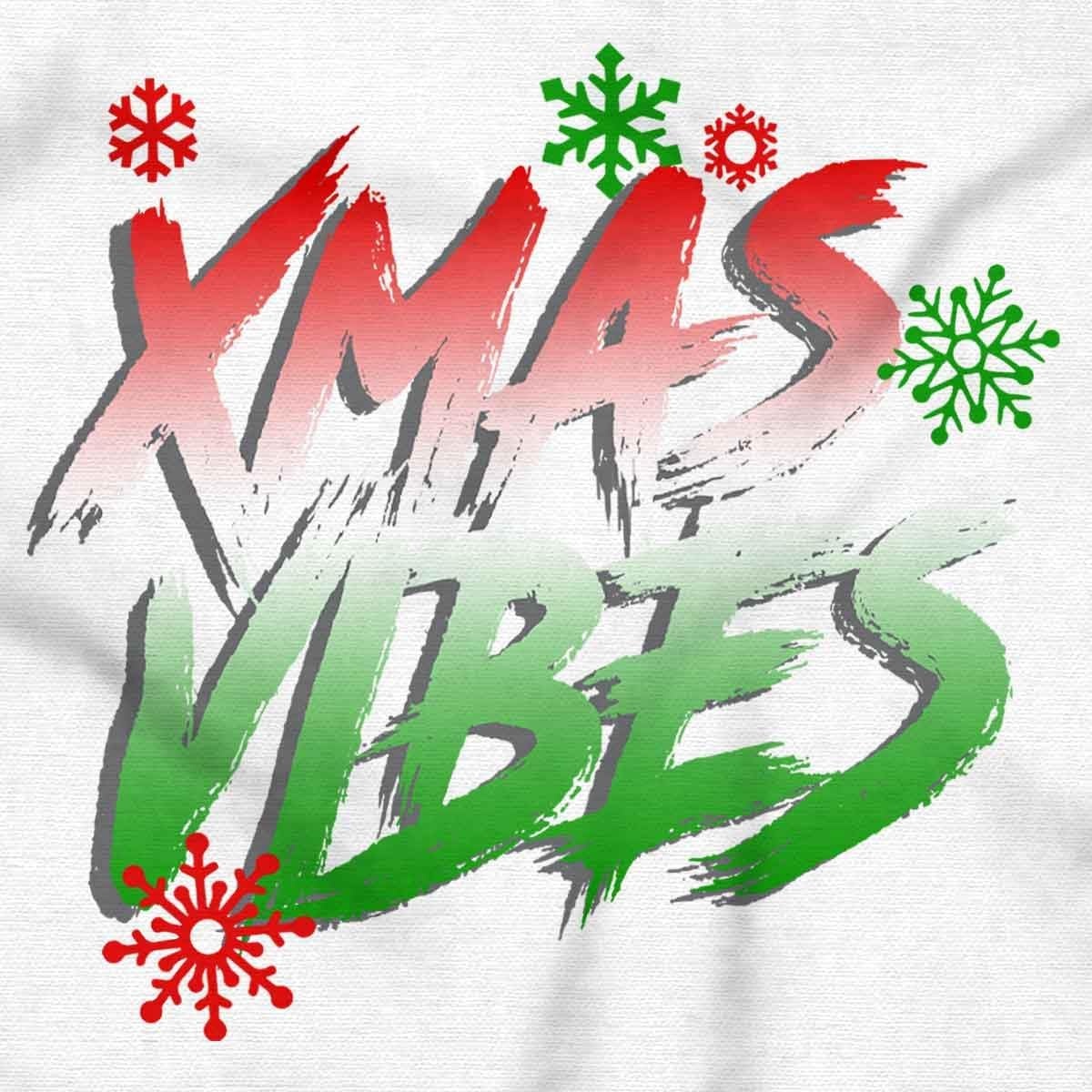 image:imageBrisco Brands Christmas Snowflakes Xmas Vibes Baby Romper Boys or GirlsWhite