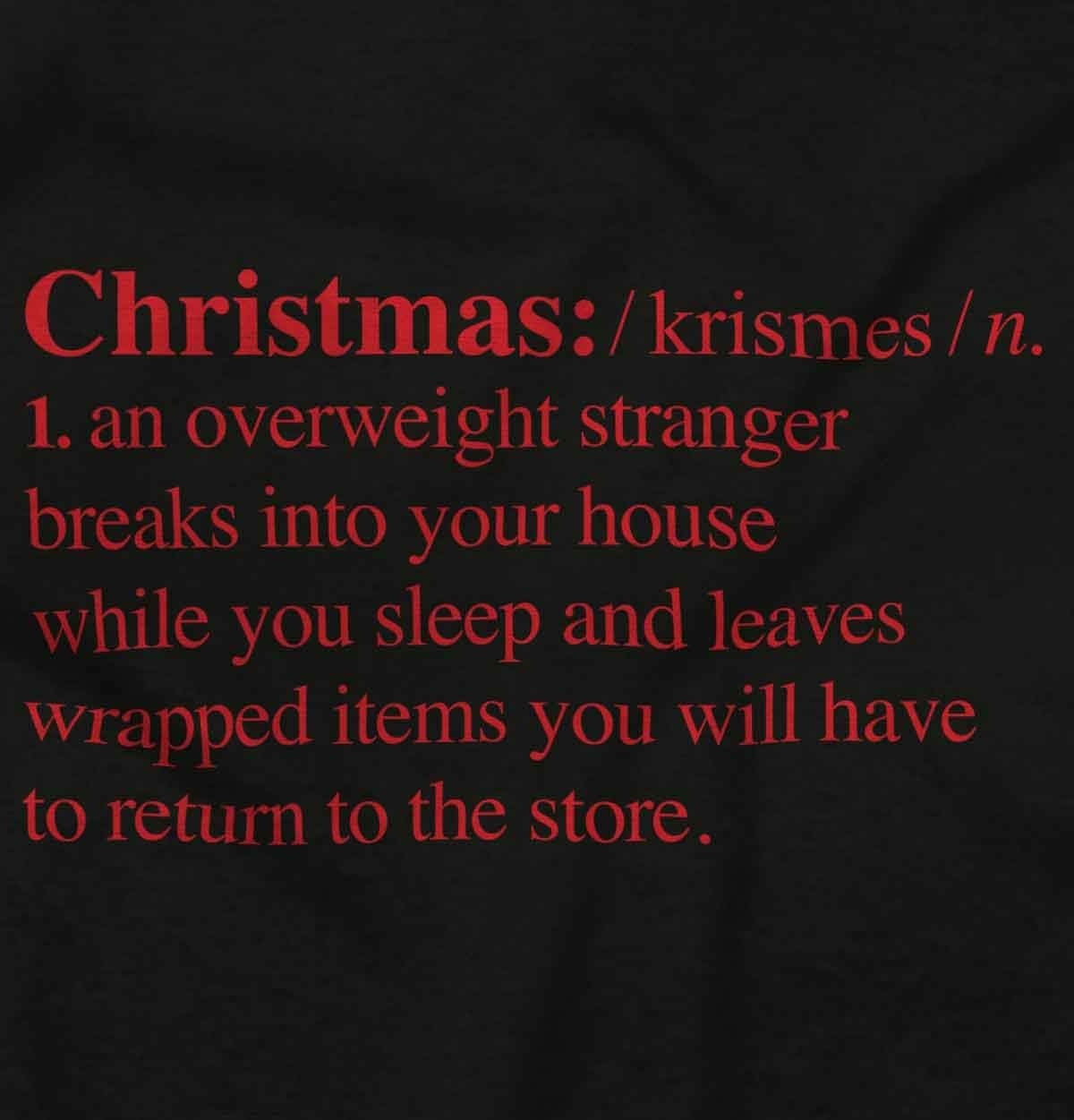 image:imageBrisco Brands Christmas Xmas Definition Funny Sweatshirt for Men or WomenBlack