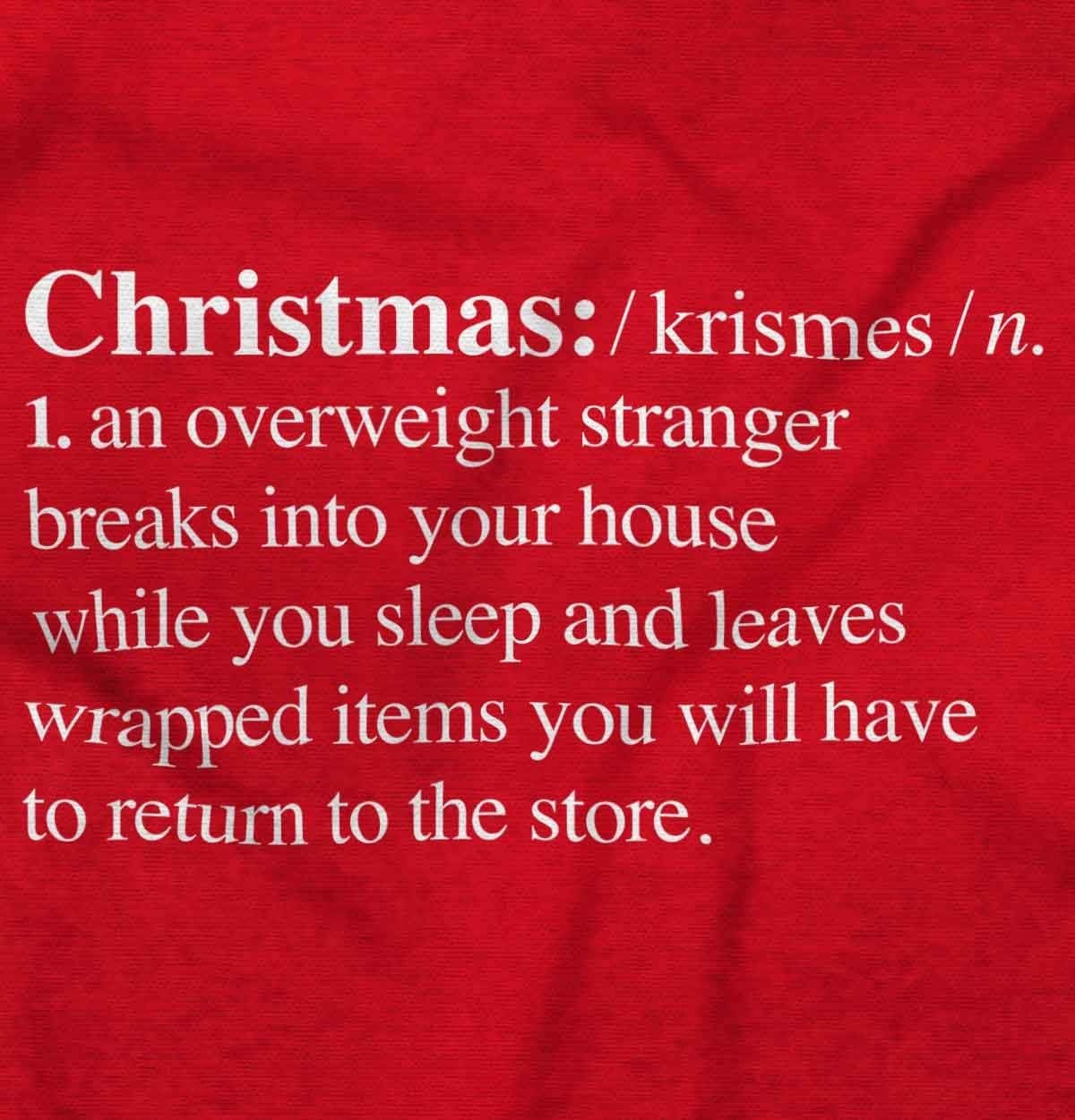 image:imageBrisco Brands Christmas Xmas Definition Funny Sweatshirt for Men or WomenRed