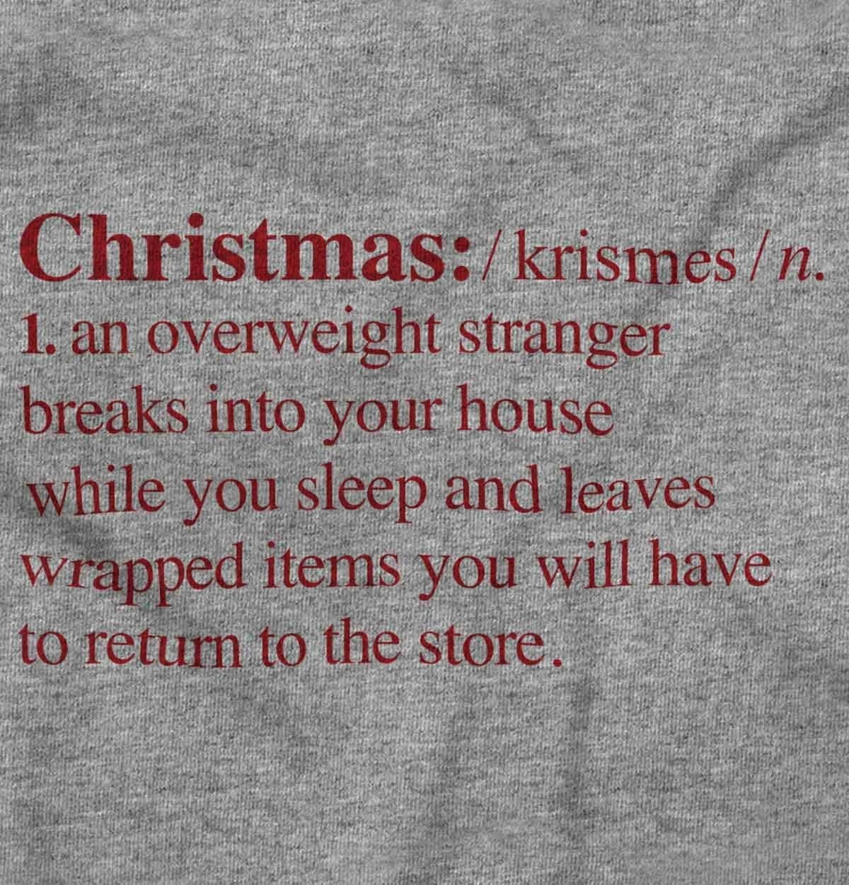 image:imageBrisco Brands Christmas Xmas Definition Funny Sweatshirt for Men or WomenSport Grey