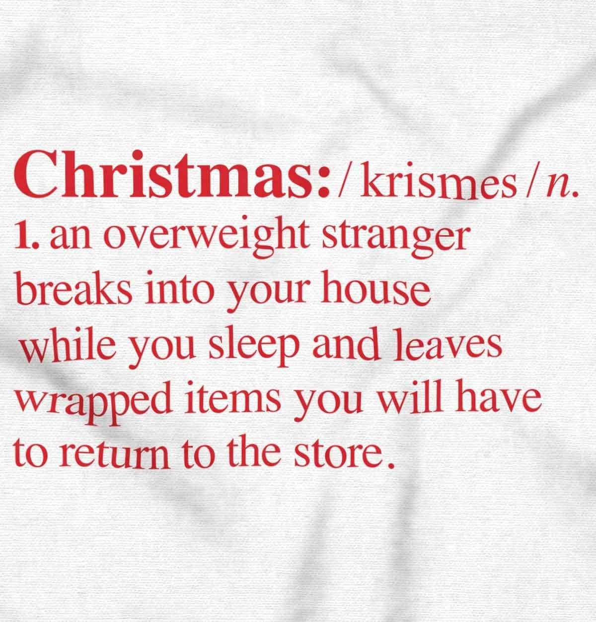 image:imageBrisco Brands Christmas Xmas Definition Funny Sweatshirt for Men or WomenWhite