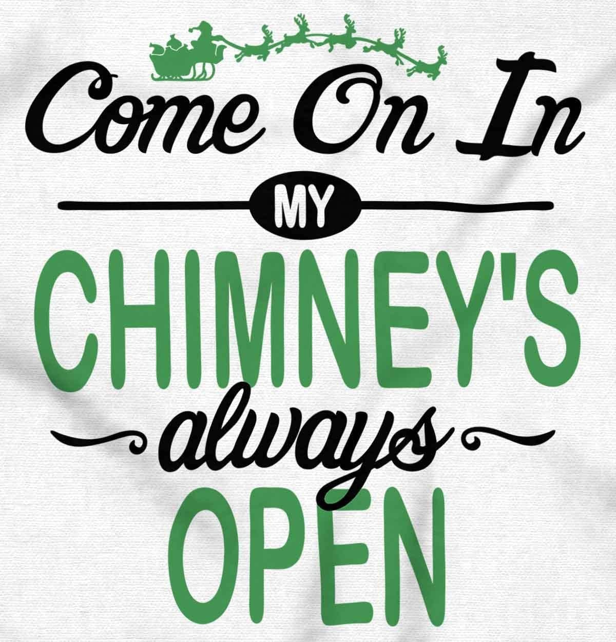 image:imageChristmas Come On in Chimney is Open Graphic T Shirt Men or WomenWhite