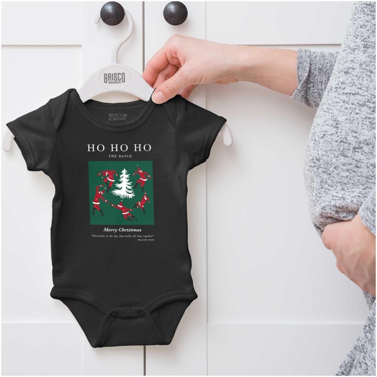 image:imageChristmas Santa Dance Matisse Art Baby Romper Boys or GirlsBlack